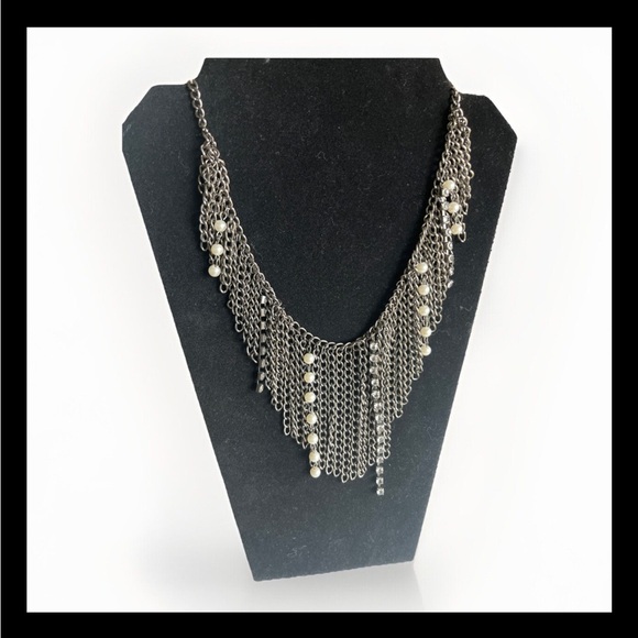 Vintage Jewelry Set~ Steampunk~Mixed Metals~Rhinestones~Pearls - Picture 11 of 13